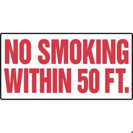 Accuform SAFETY SIGN NO SMOKING 4 X 12 MSMK530VS MSMK530VS